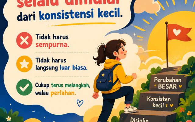 Motivasi Siswa: Perubahan Besar Dimulai dari Konsistensi Kecil
